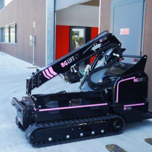 Gru compatta cingolata BG LIFT M100 – Piccola, potente e versatile
